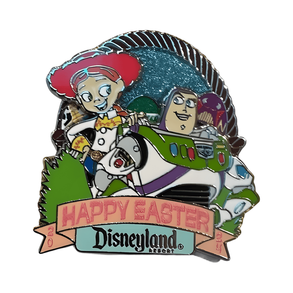 Happy Easter - Buzz Lightyear and Jessie with Basket Disney pin