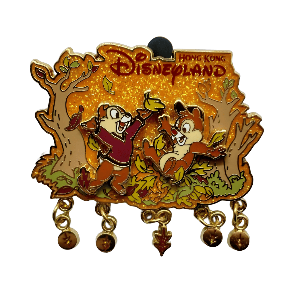 Chip and Dale in the Autumn Disney pin