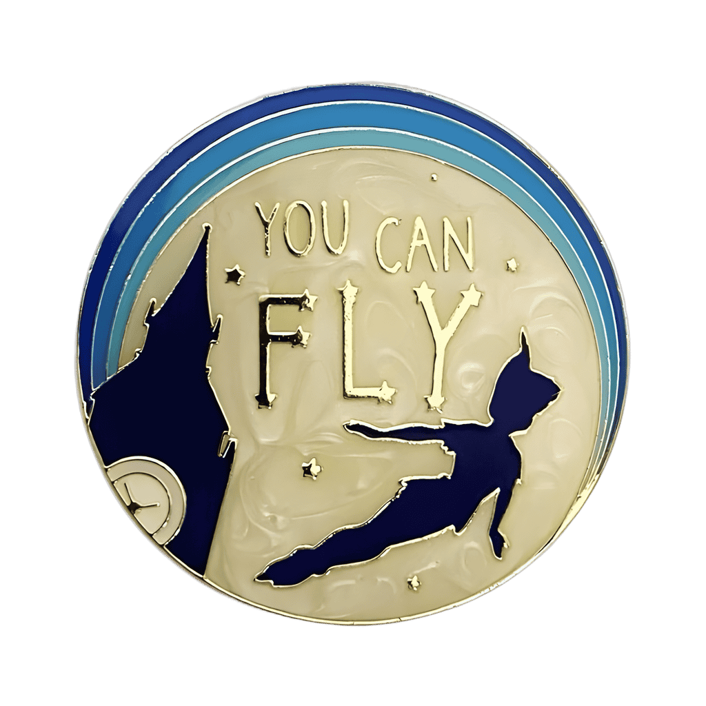 You Can Fly Peter Pan Silhouette Disney pin