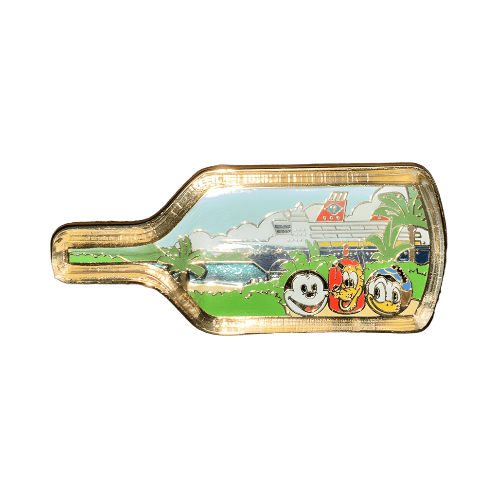 Disney Dream in Bottle with Mickey, Donald and Pluto Disney pin