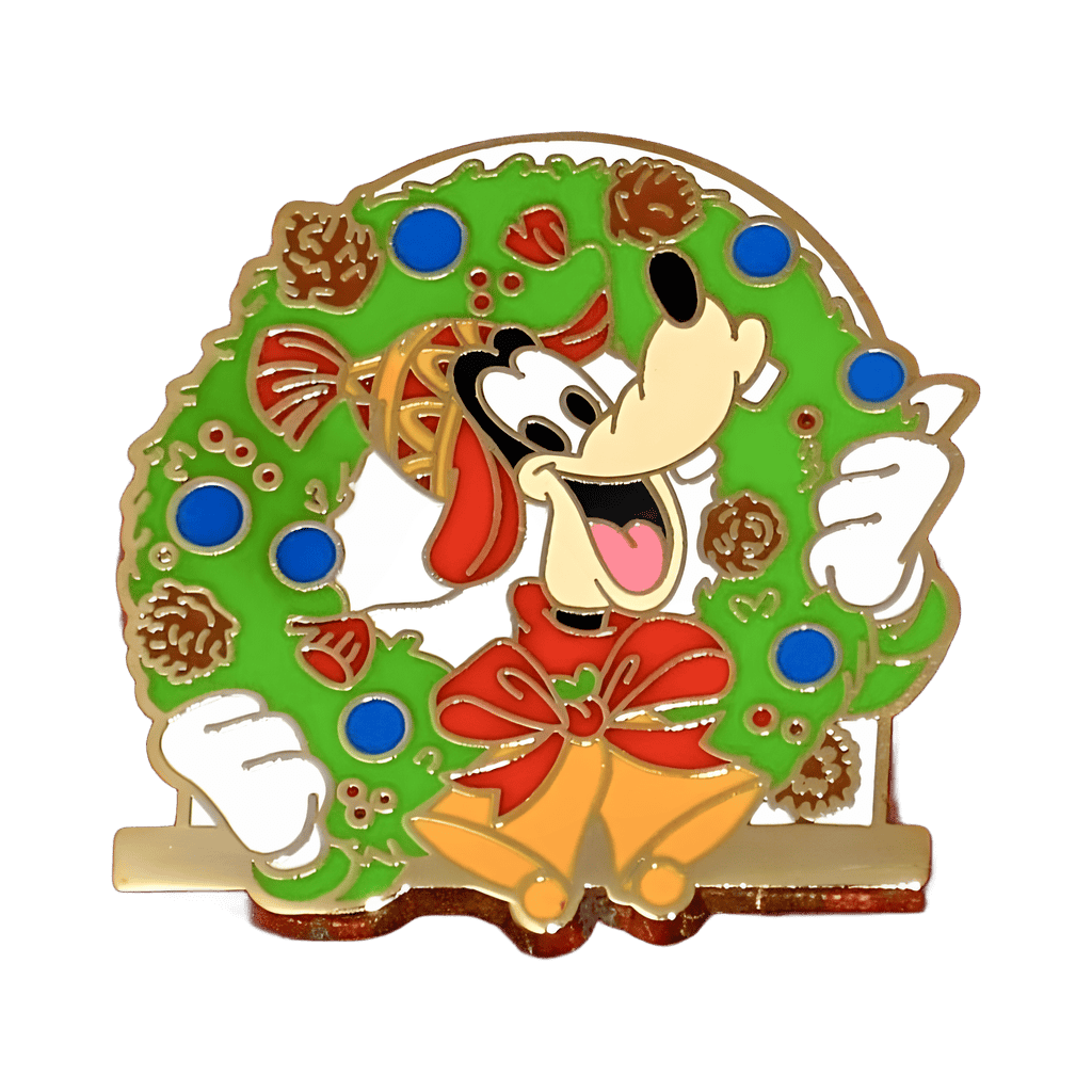 Goofy with Wreath Disney pin