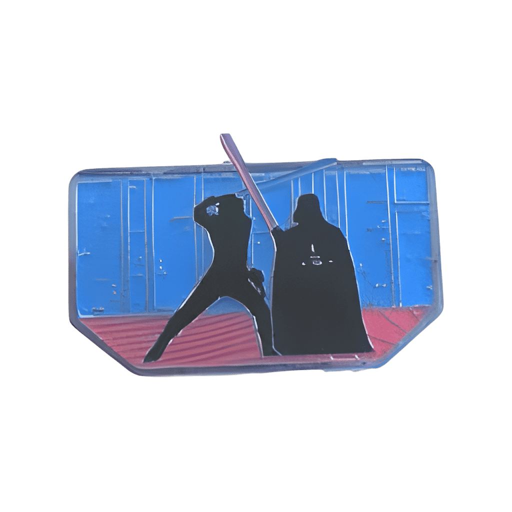 Silhouette Luke Skywalker and Darth Vader Disney pin