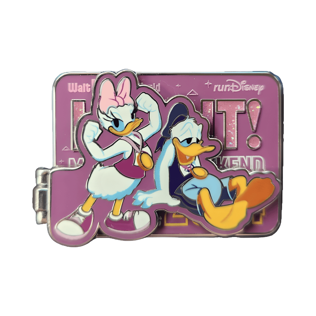 I Did It! (13.1 Miles) - Donald and Daisy Disney pin
