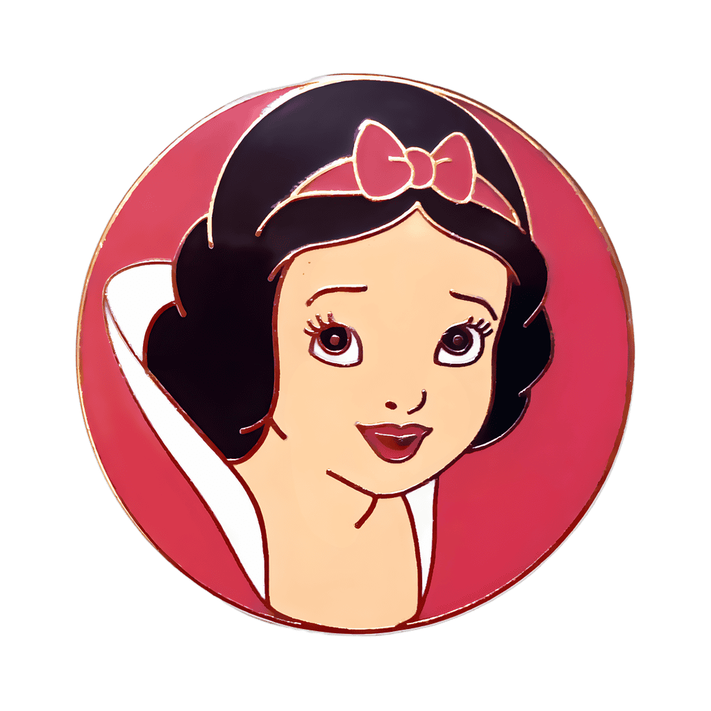 Snow White pink Circle face Disney pin