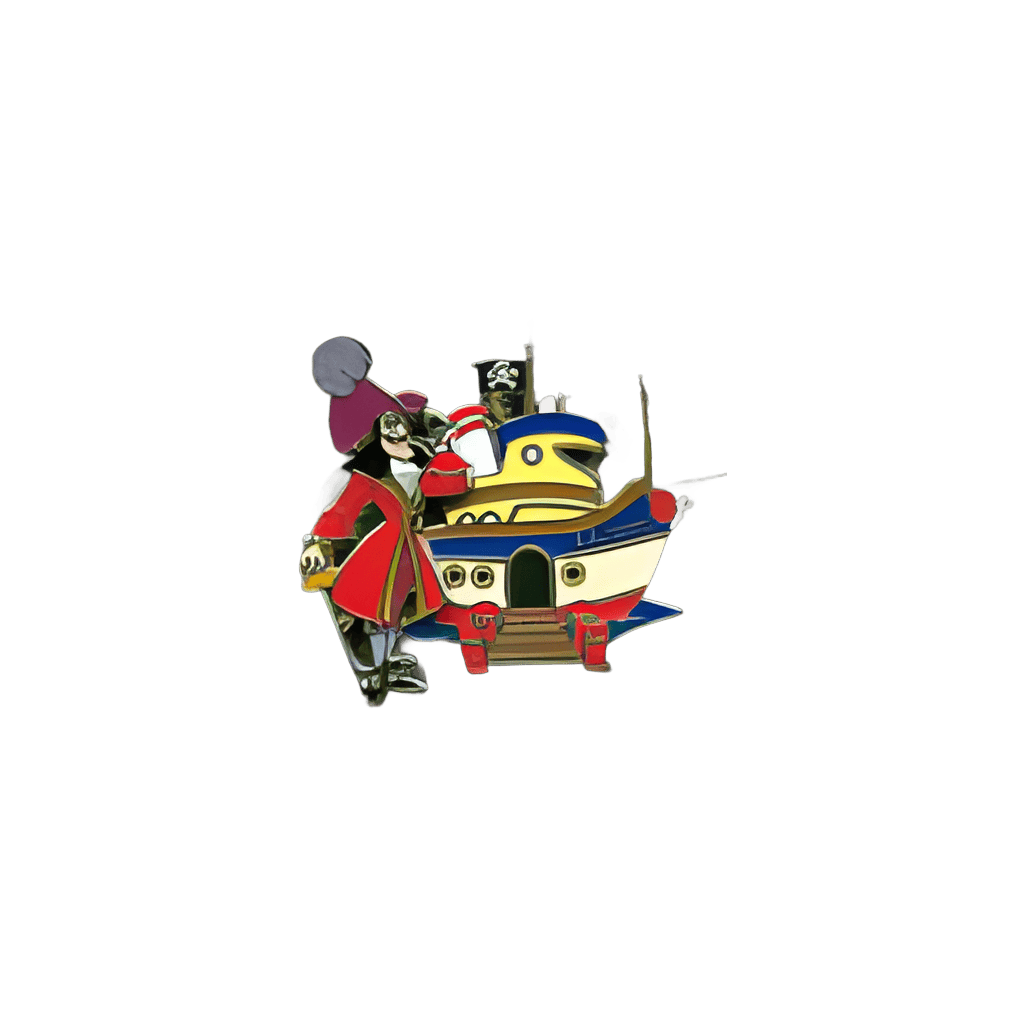 Captain Hook in ToonTown Disney pin