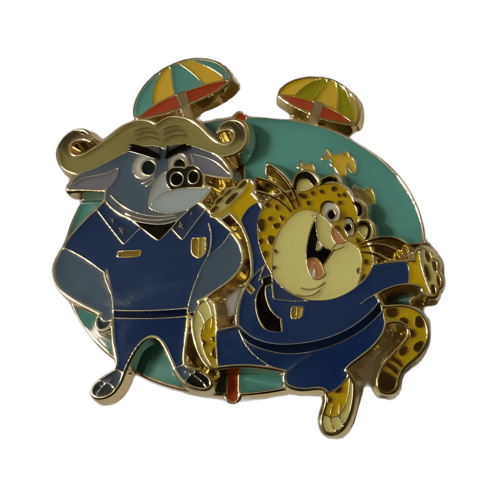 Chief bogo and clawhauser Disney pin