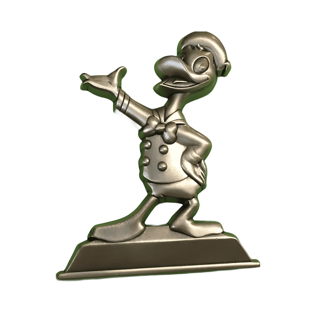 Gold Statue Donald Duck Disney pin