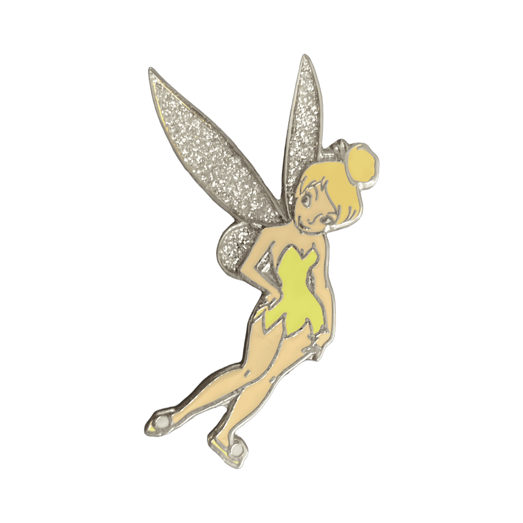 Silver Glitter Wings Disney pin