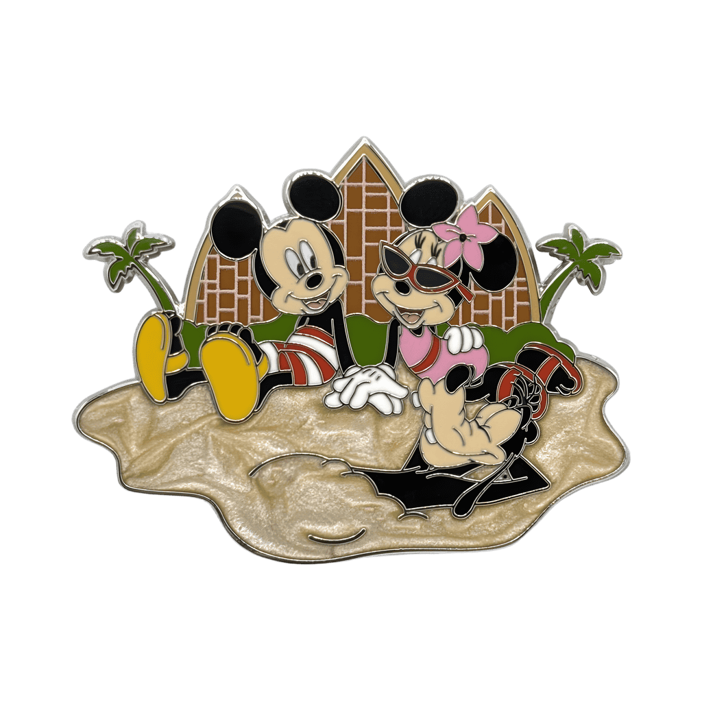 Minnie, Mickey and Goofy on Hawaii Beach Disney pin