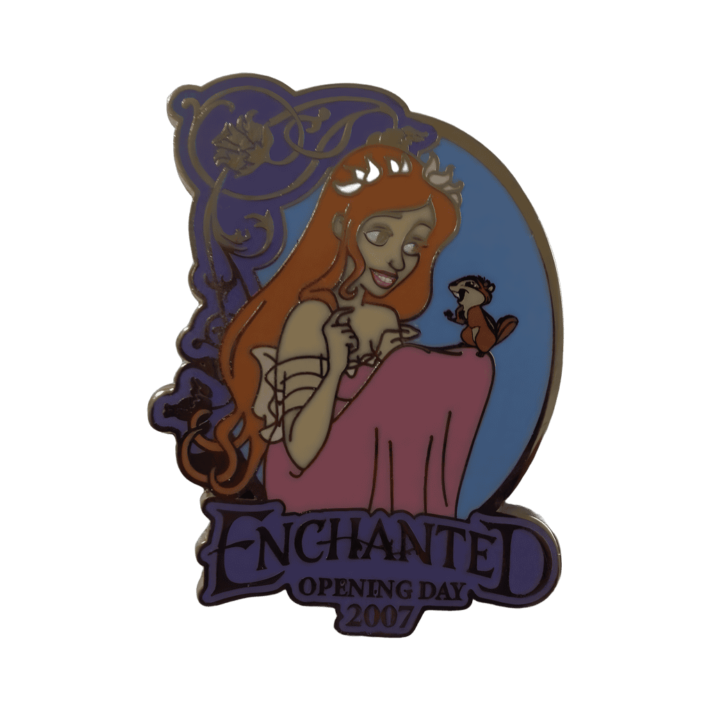 Animated Giselle and Pip Disney pin