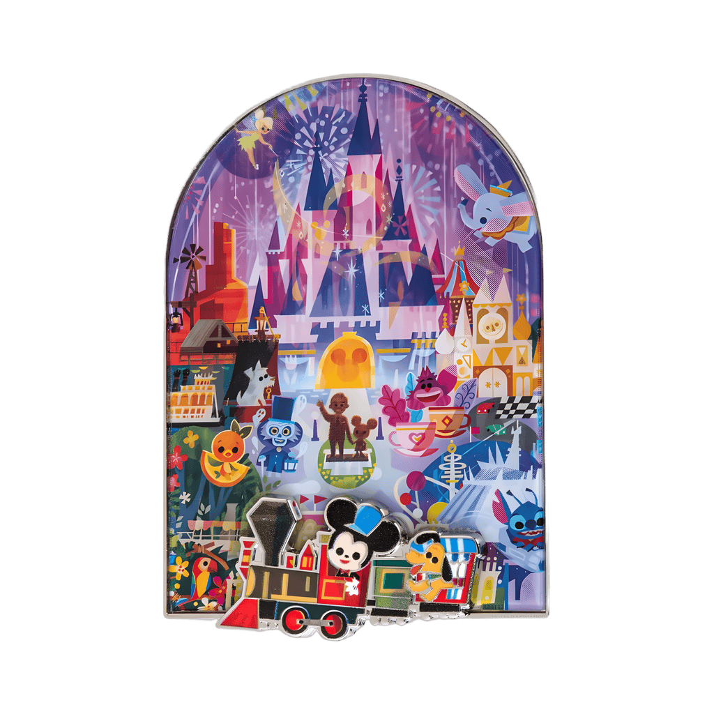 Mickey and Pluto on Train with Attractions Disney pin