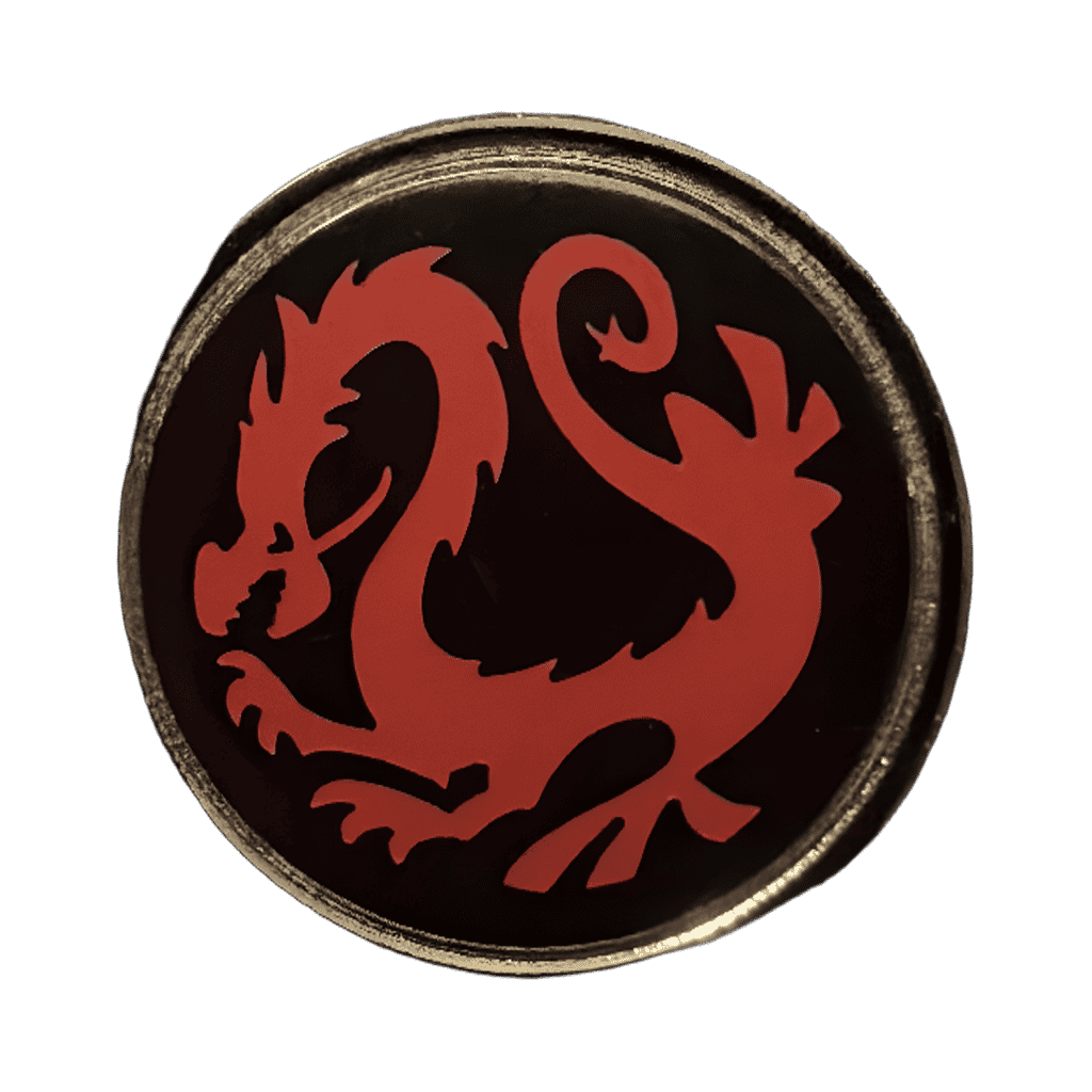 Mushu emblem lapel pin Disney pin