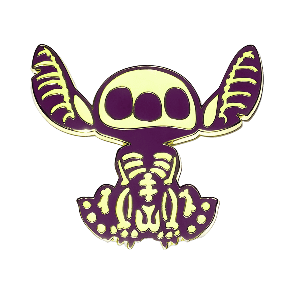 Glow in the Dark Skeleton Disney pin