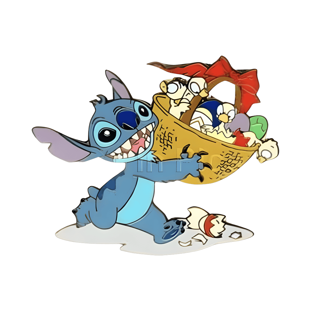 Stitch - Easter basket with ducklings Disney pin