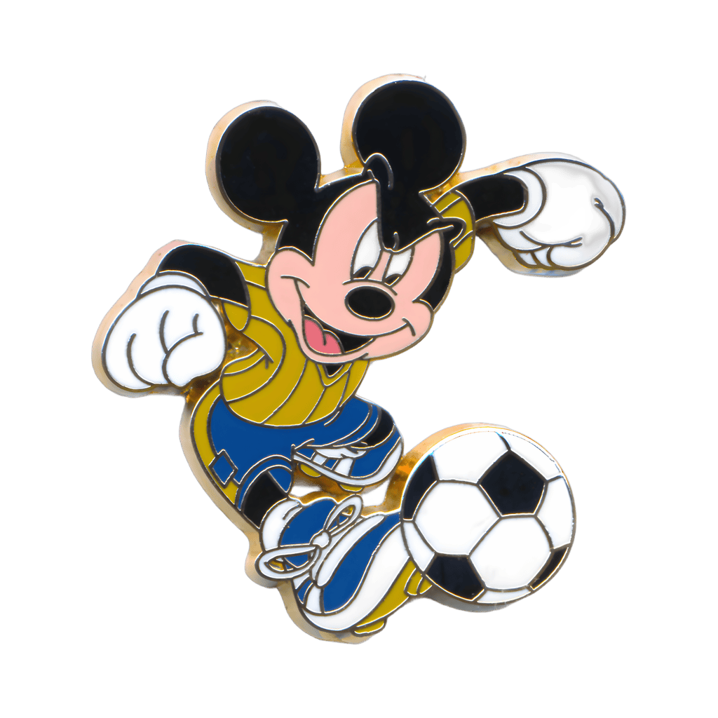 Mickey Kicking a Soccer Ball Disney pin