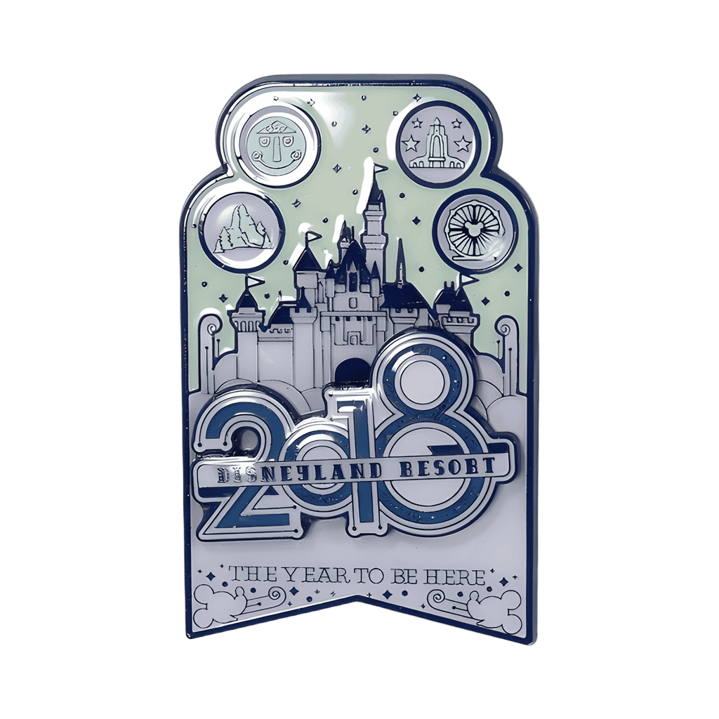 Sleeping Beauty Castle Logo - The Year to Be Here Disney pin