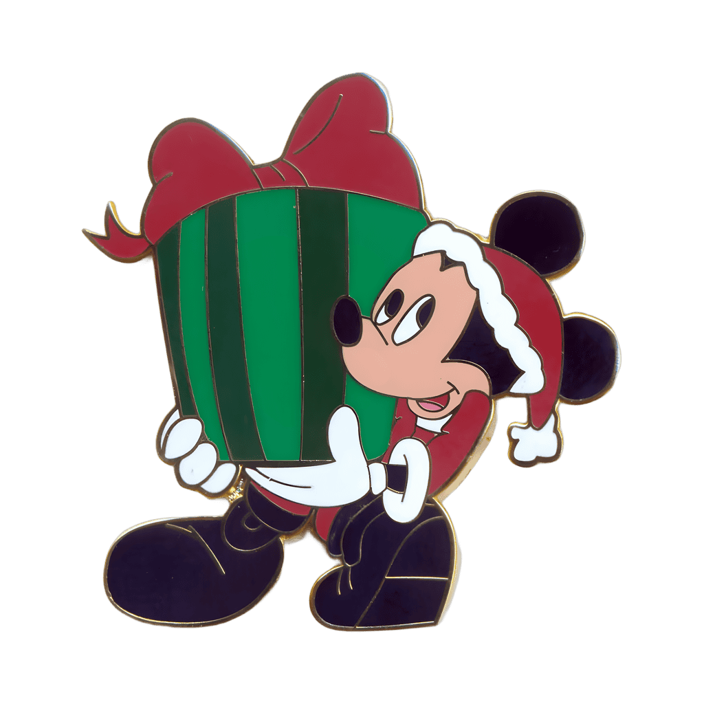 Santa Mickey Mouse Carrying a Large Present Disney pin