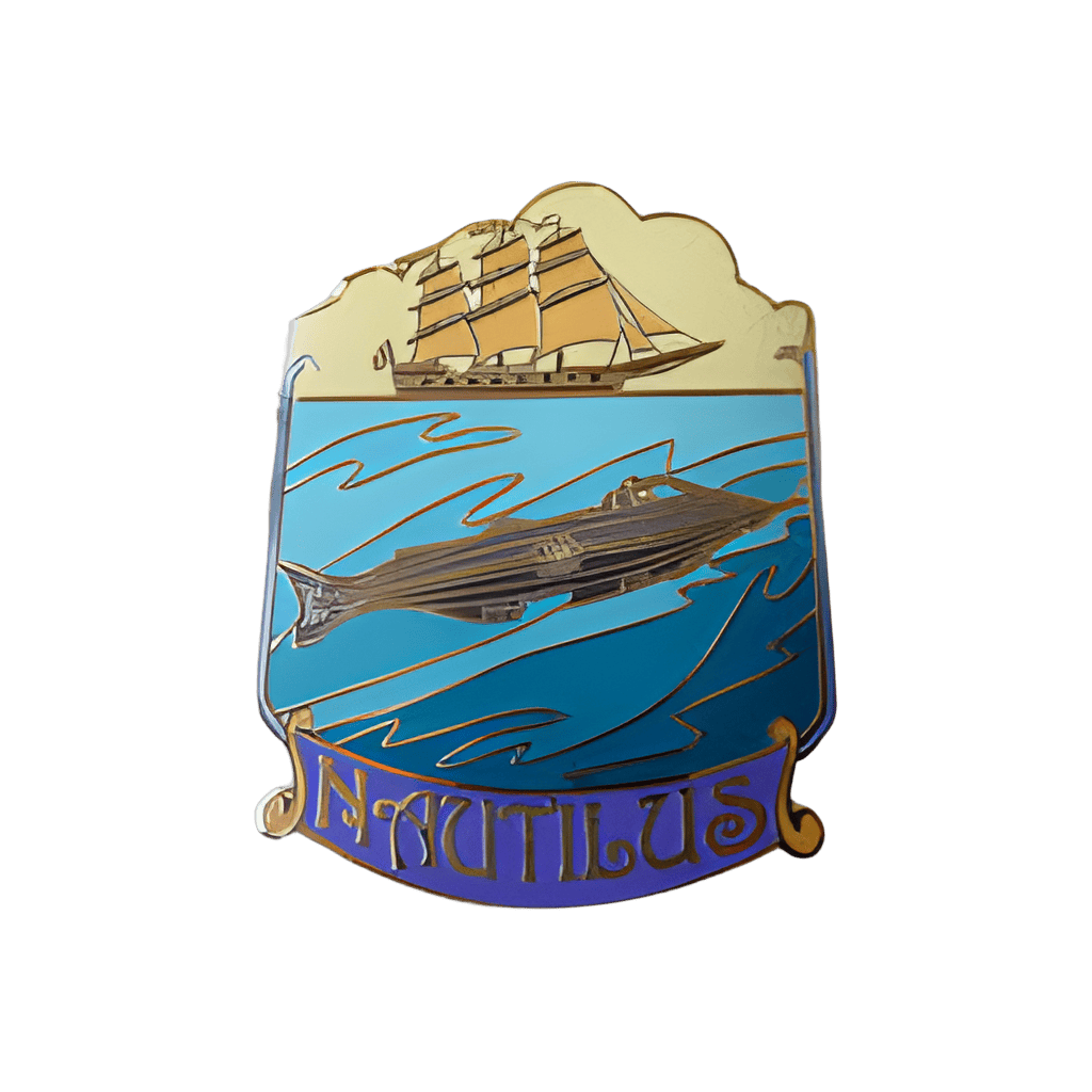 Nautilus and Ship Disney pin