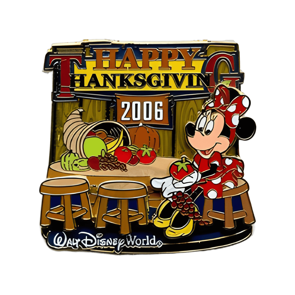 Happy Thanksgiving 2006 - Minnie Mouse Disney pin
