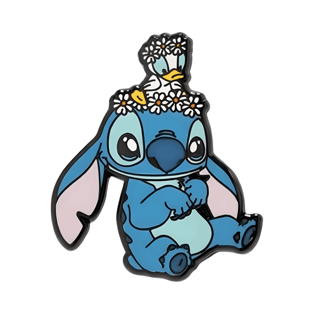 Stitch with a Duckling Disney pin