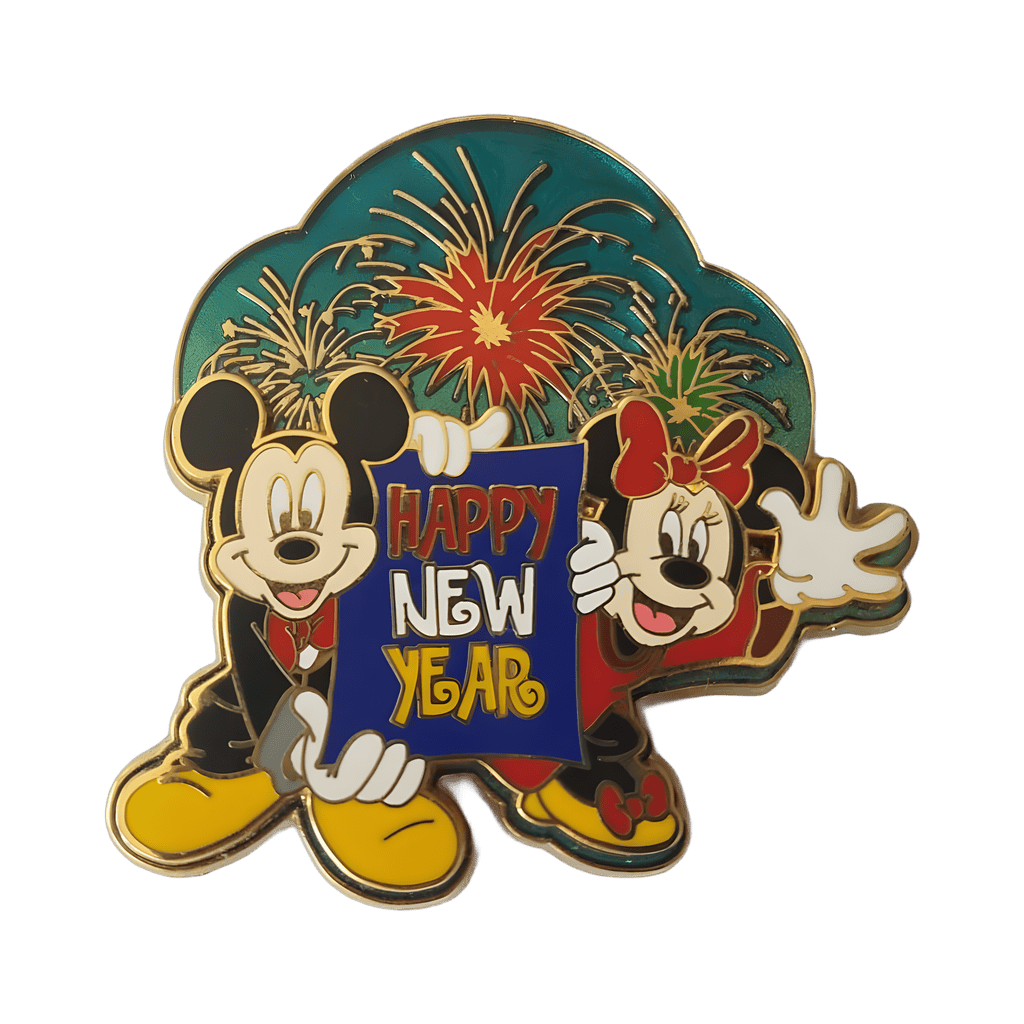 Happy New Year - Mickey and Minnie Disney pin