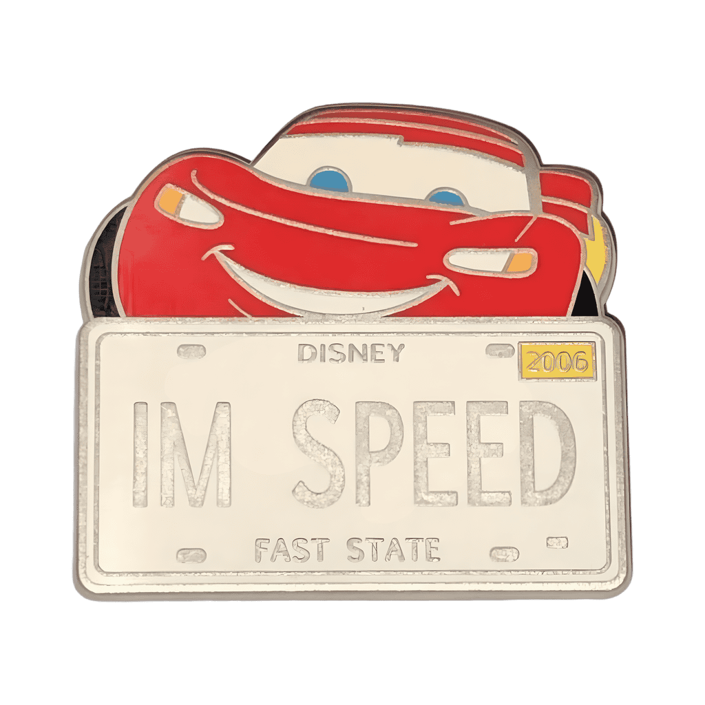 McQueen Plate - I’m Speed Disney pin