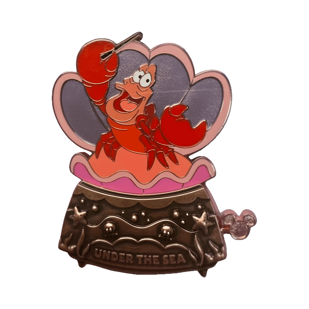 Sebastian Under the Sea Music Box Disney pin