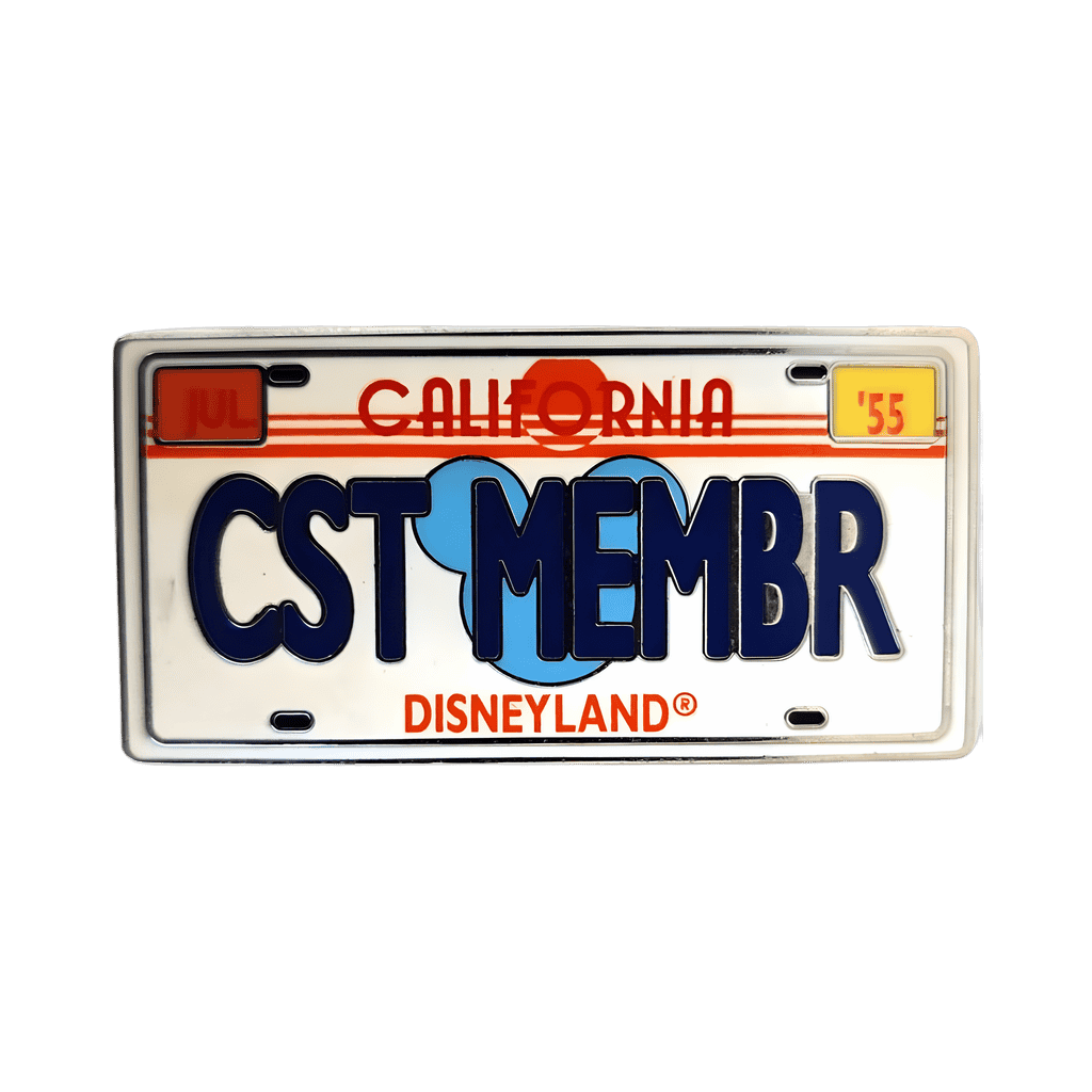 Cast Member License Plate "CST MEMBR" Disney pin