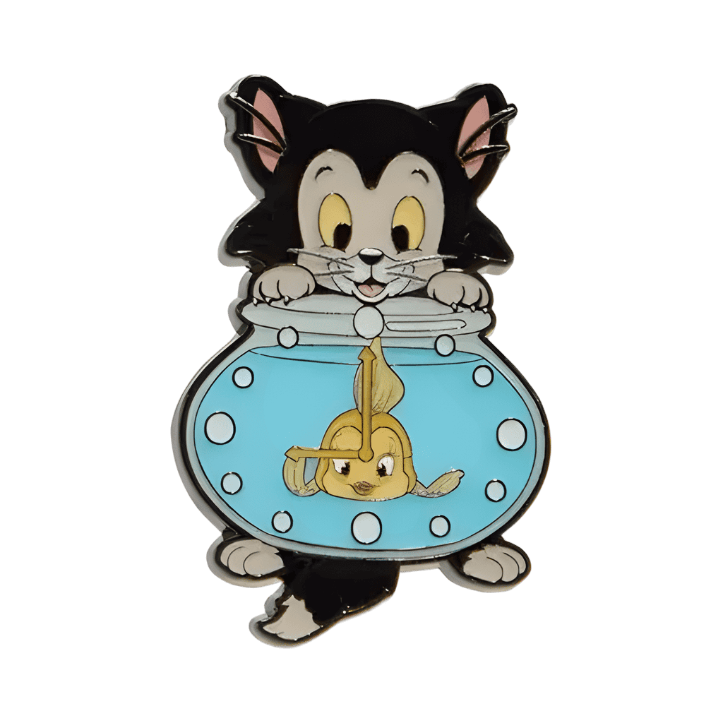 Figaro & Cleo clock Disney pin