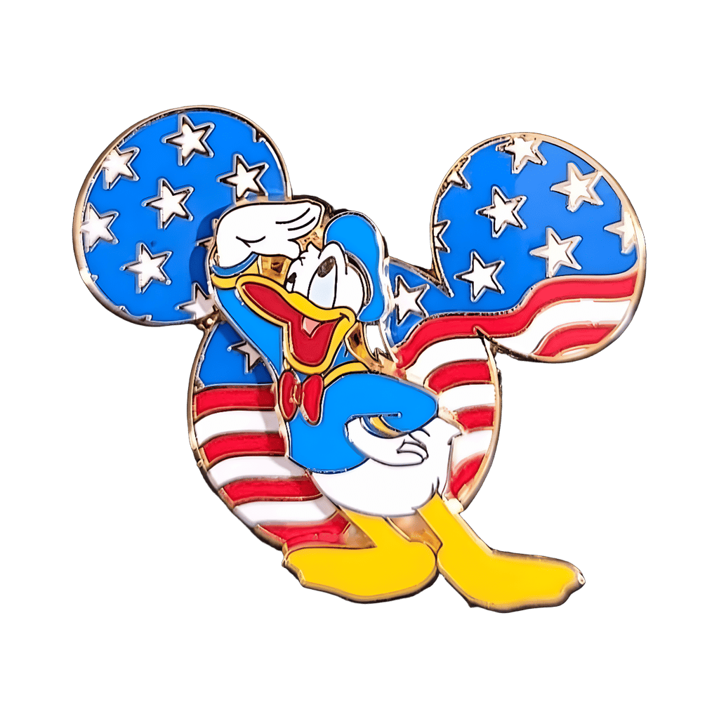Patriotic Donald Saluting Disney pin