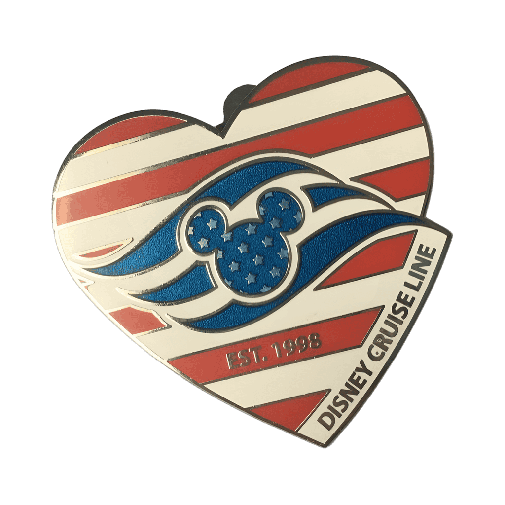 Red, White, and Blue Disney Cruise Logo Disney pin