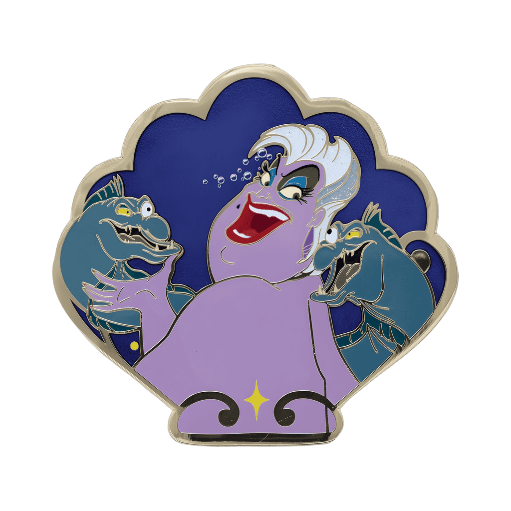 Ursula with Flotsam and Jetsam Disney pin