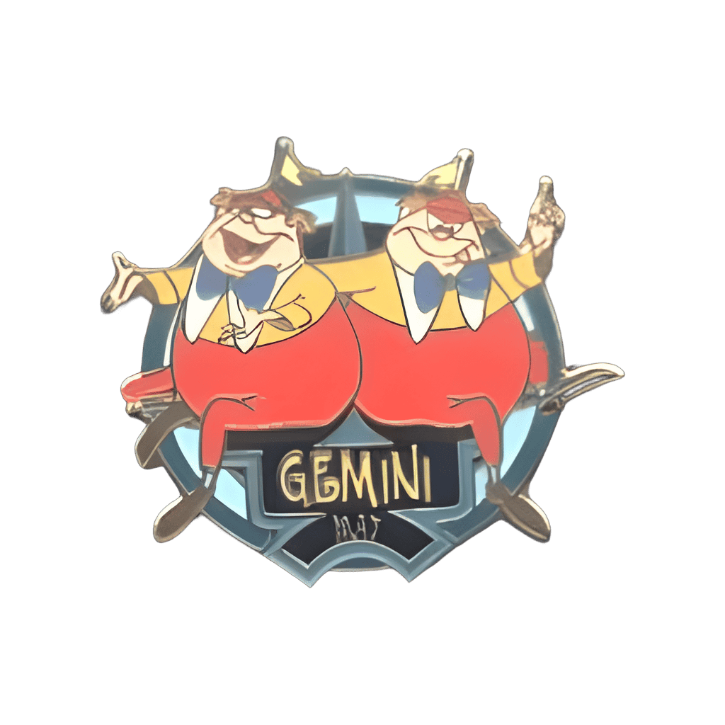 Gemini - Tweedle Dee & Tweedle Dum Disney pin