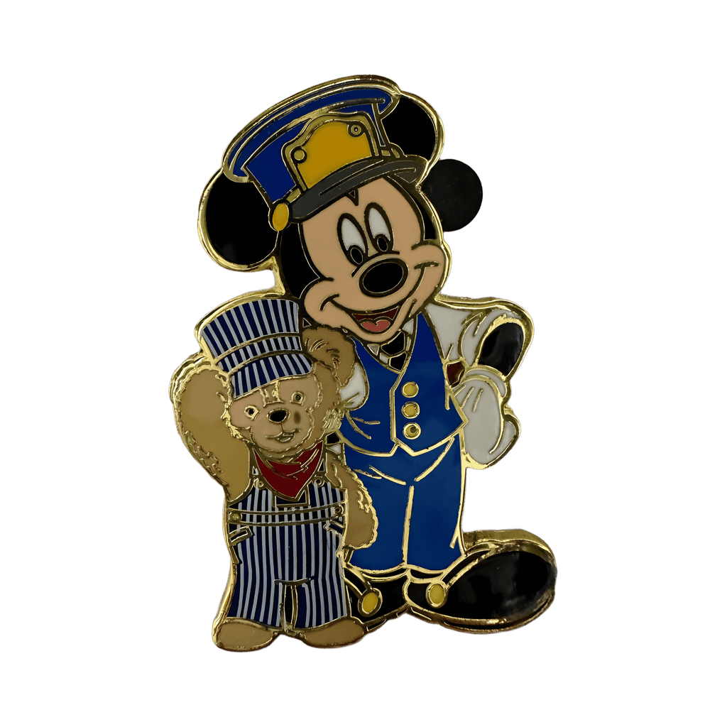 Train Conductor Mickey and Engineer Duffy Disney pin