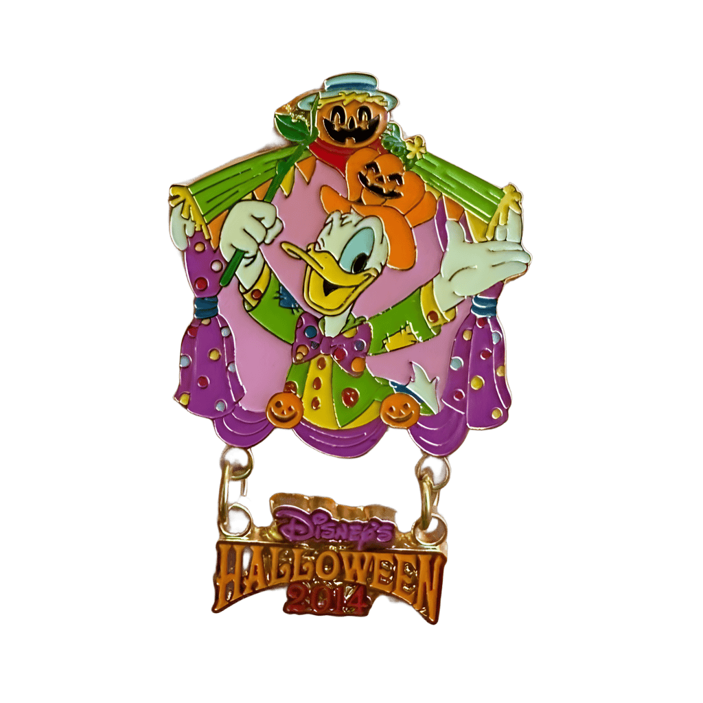 Donald Duck Pumpkin Hat Dangle Disney pin