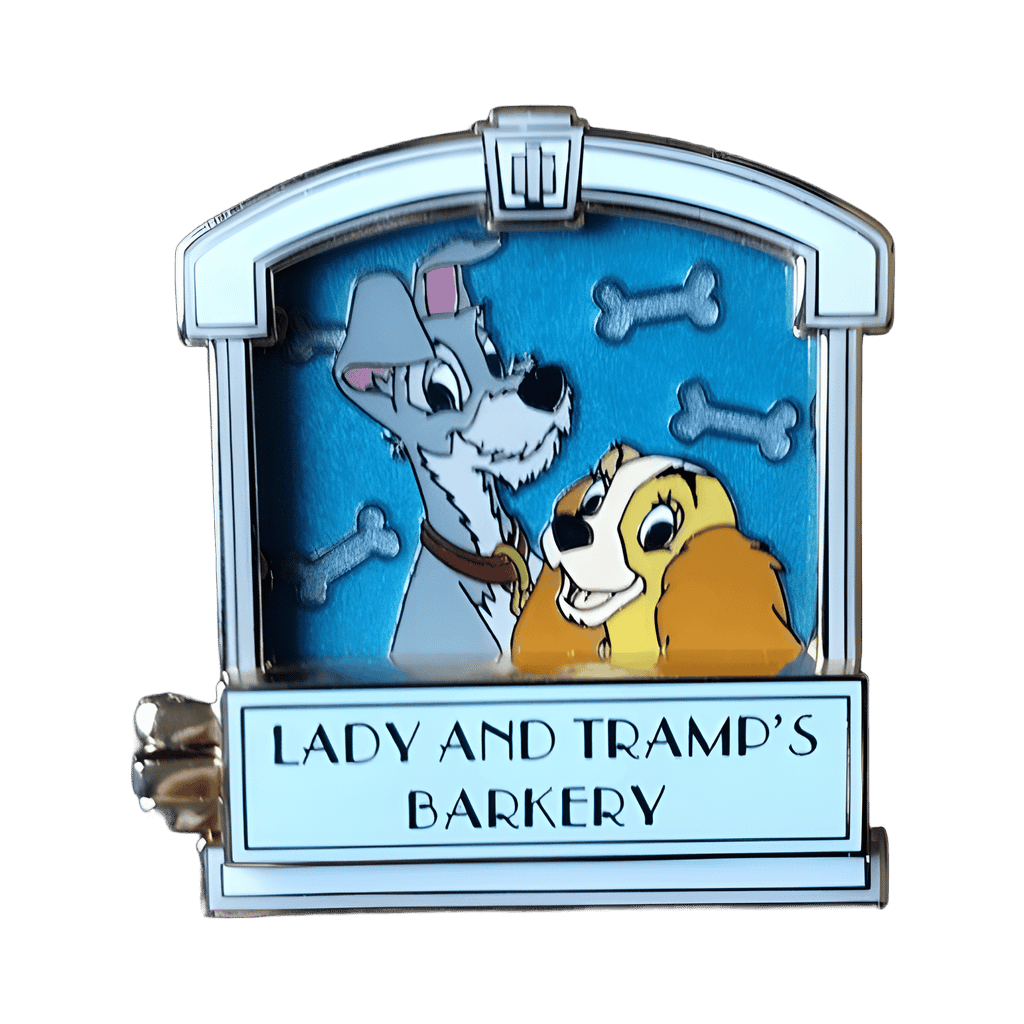 Lady and the Tramp's Barkery Disney pin