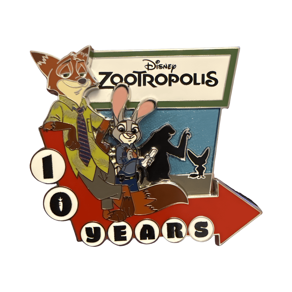Zootropolis 10 Years Disney pin