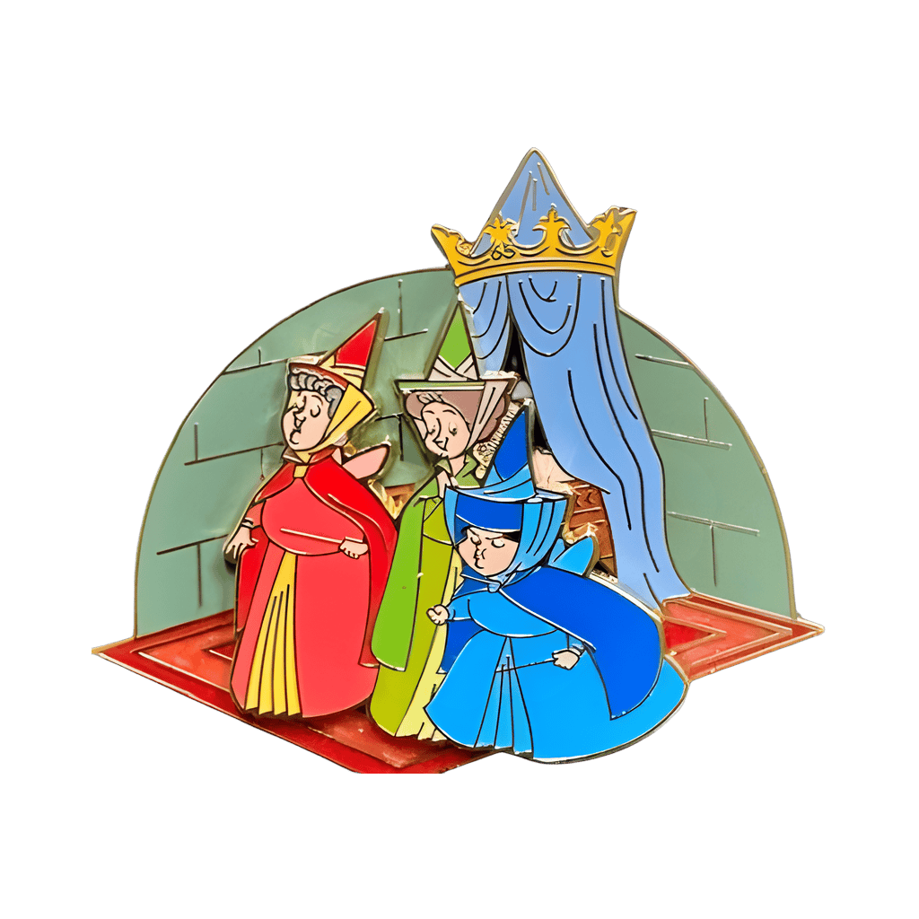 Three Fairies protecting crib Disney pin