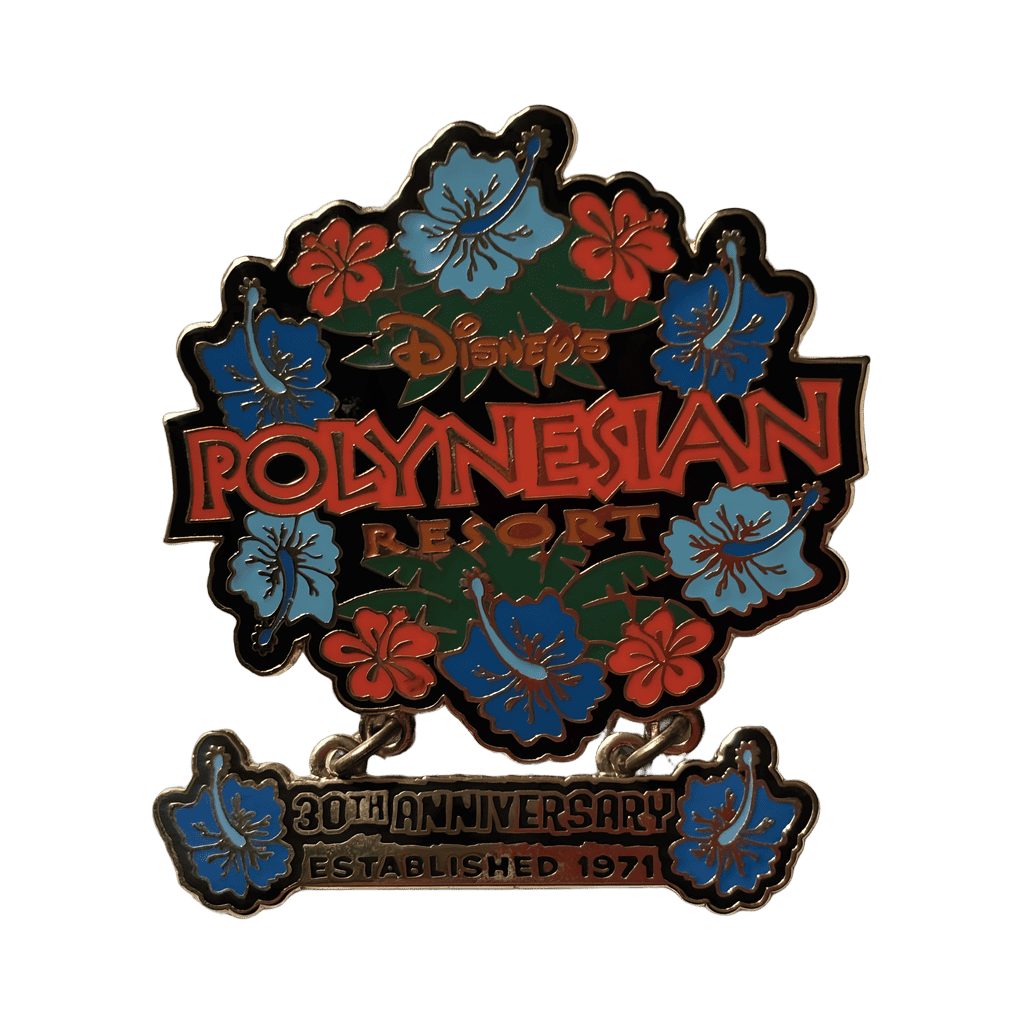 Disney’s Polynesian Resort 30th Anniversary Dangle Disney pin