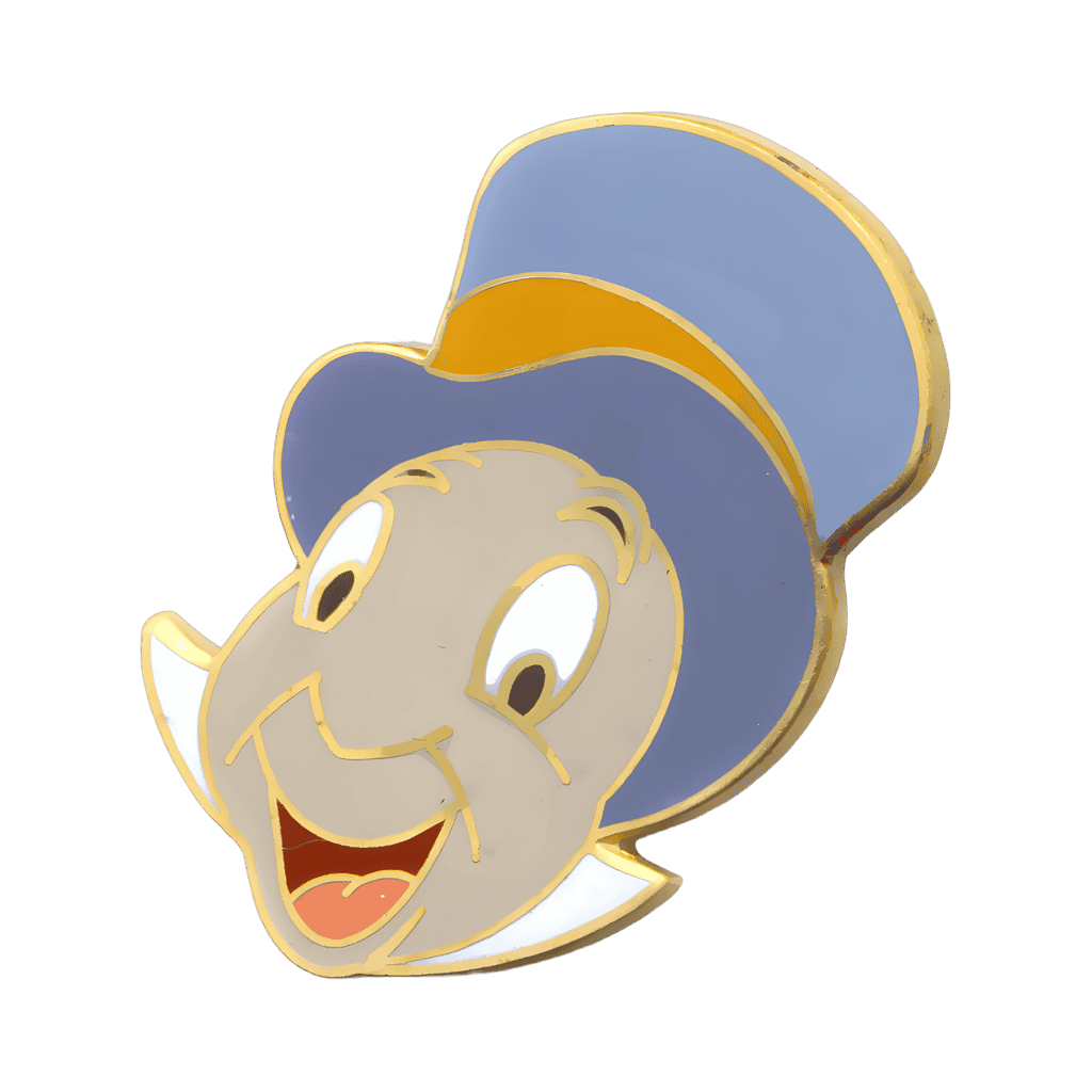 Jiminy Cricket Head Disney pin