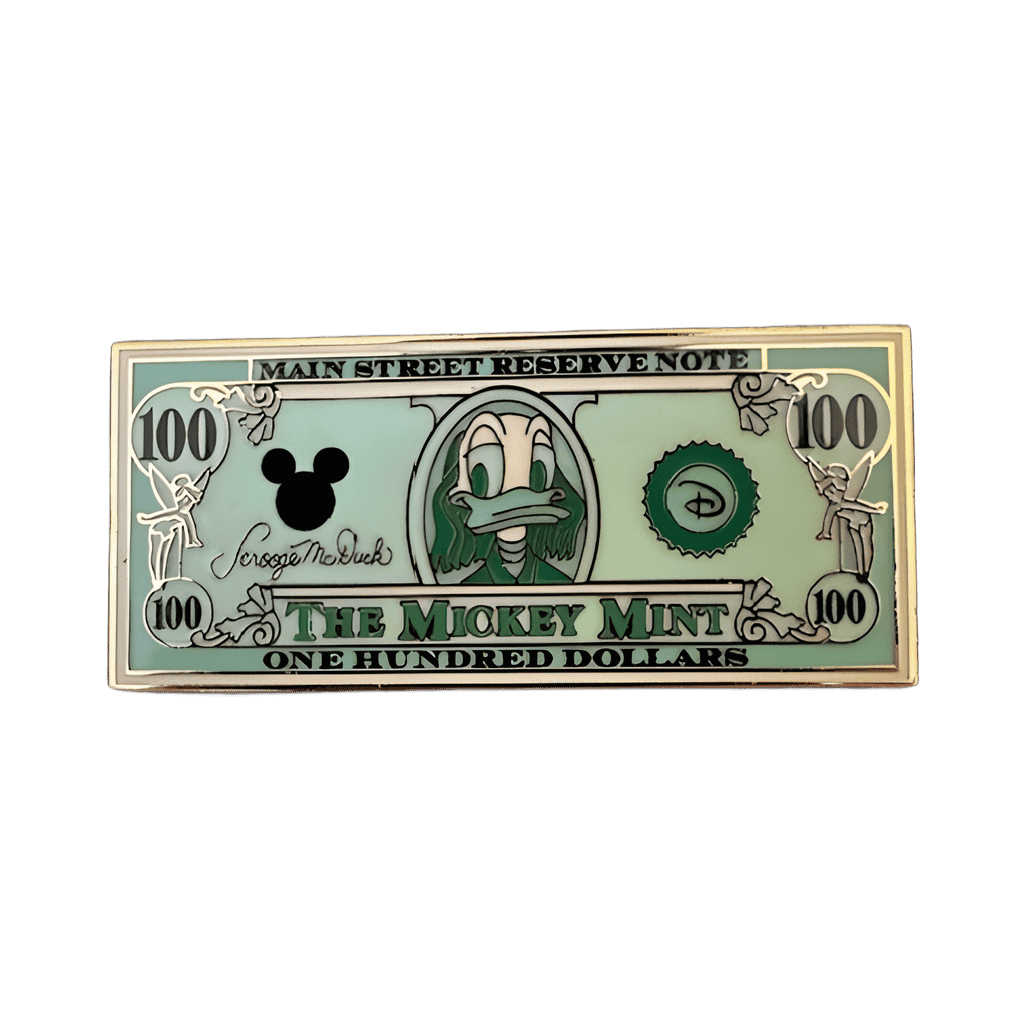 $100 Dollar Bill - Donald Duck Disney pin