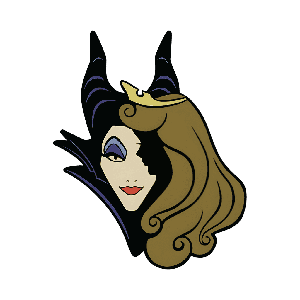 Maleficent and Aurora Disney pin