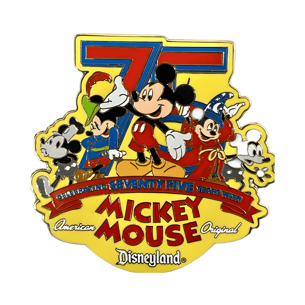 Celebrating 75 Years with Mickey Mouse Disney pin