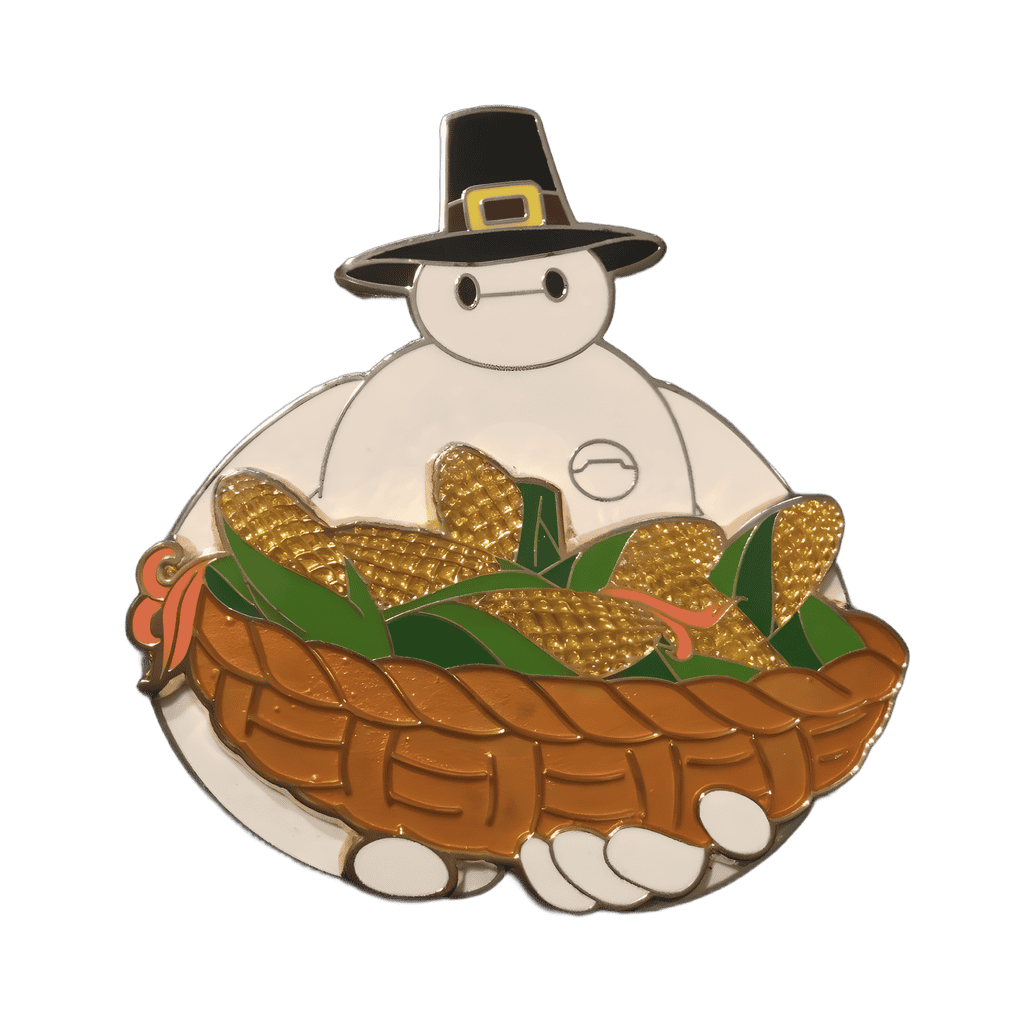 Pilgrim Baymax with corn Disney pin