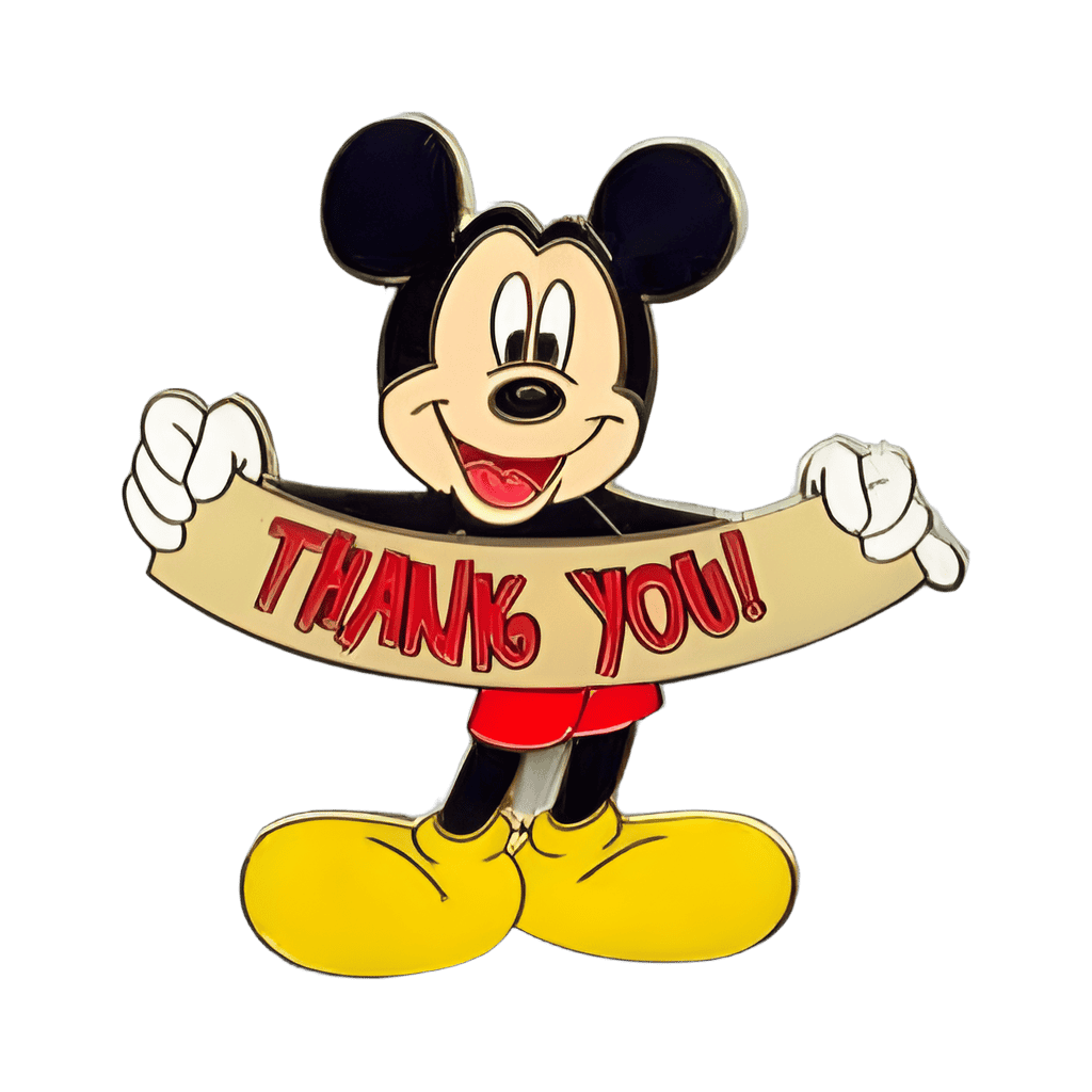 Mickey Mouse Thank You Disney pin
