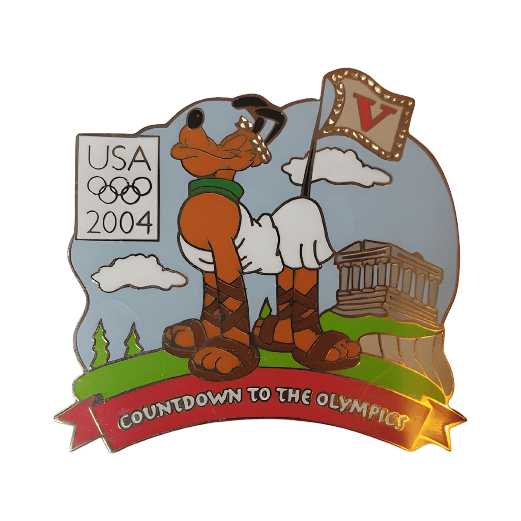 Countdown to the Olympic Games 5 Days- Pluto Disney pin