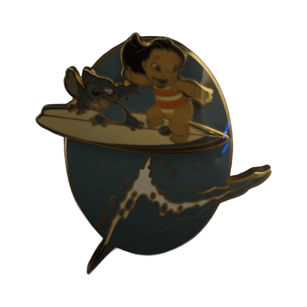 Lilo and stitch surfing Disney pin
