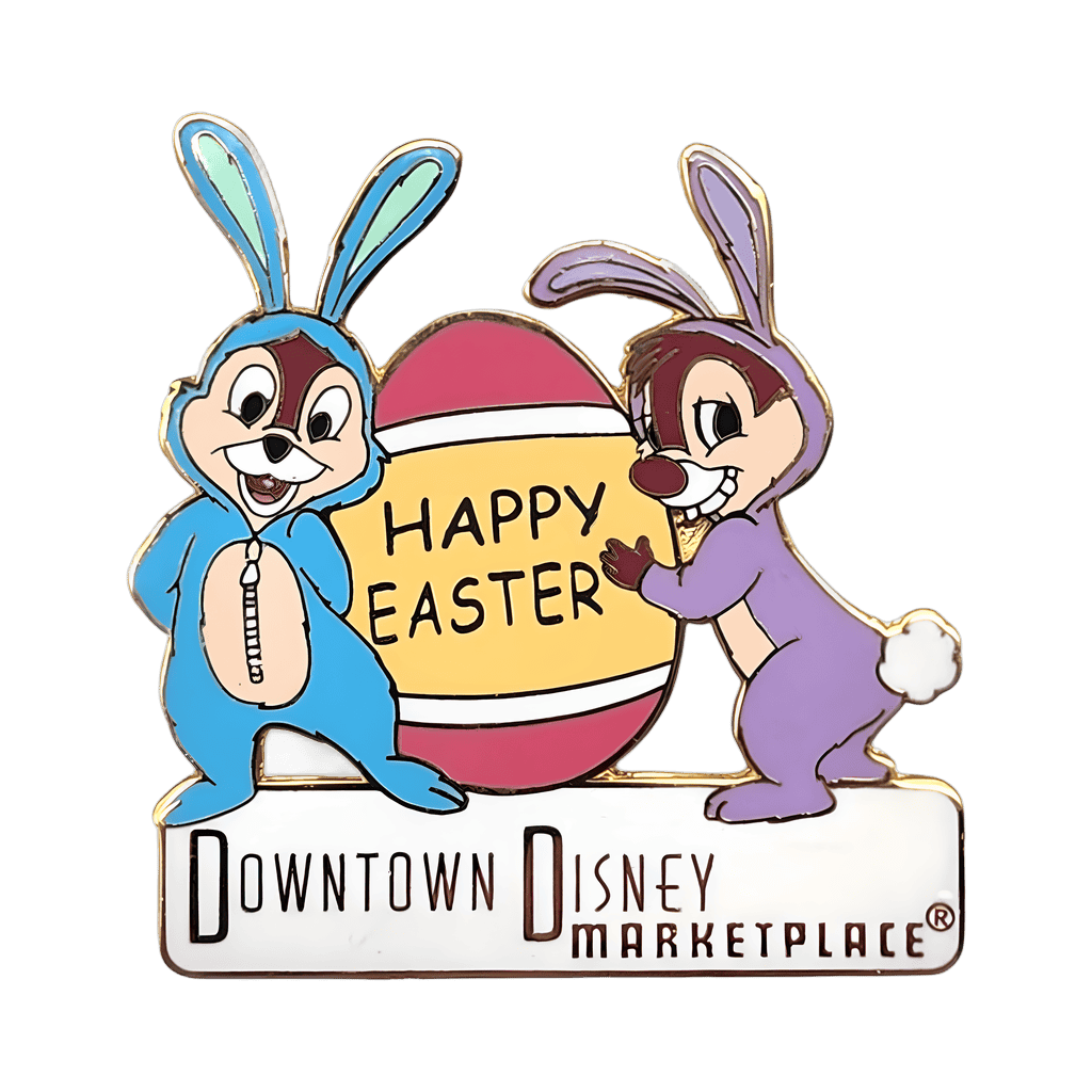 Chip & Dale in Easter Bunny Costumes: Downtown Disney Disney pin