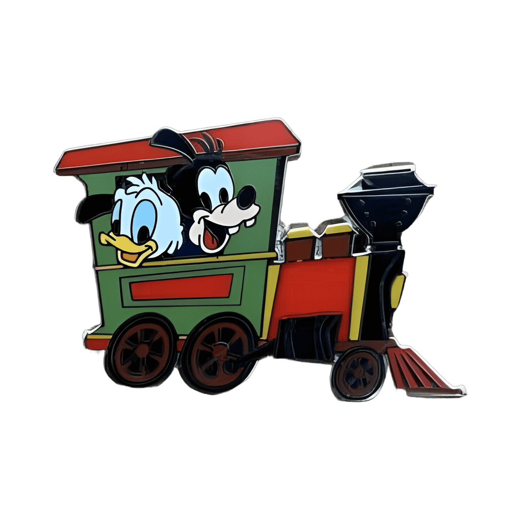 Donald and Goofy on Train Disney pin