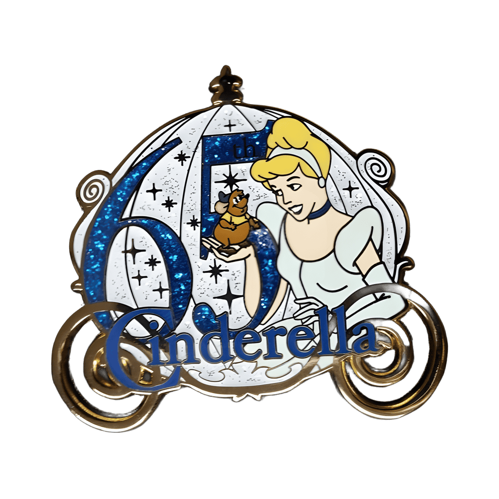 Cinderella and Gus Disney pin